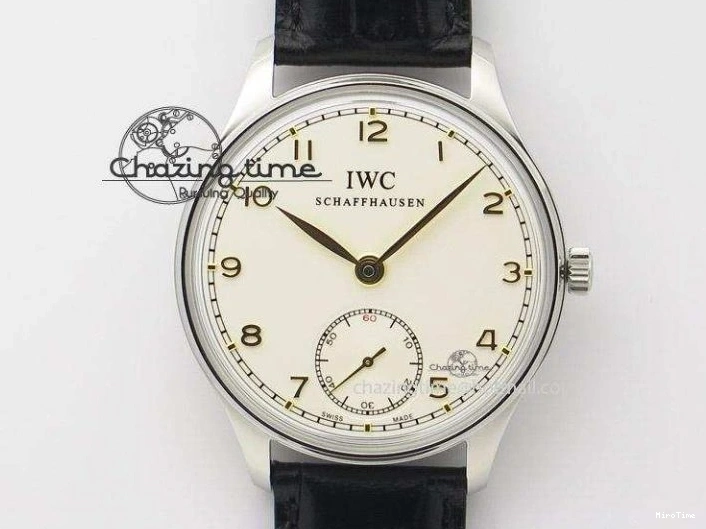 MIROTIME 0516 Portuguese Chrono SS ZF 1:1 Best Edition Gray Dial SS On Black Leather Strap A ZipUp 7215